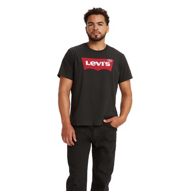 Camiseta Levi's® Graphic Set-In Neck Preta Manga Curta