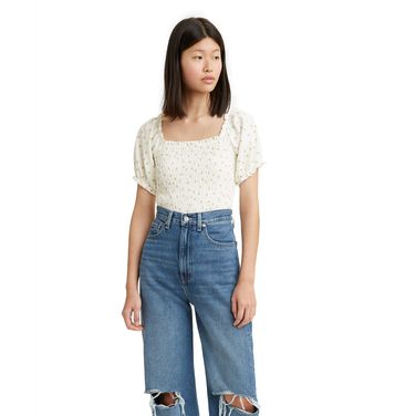 Top Levi's® Coco Smocked