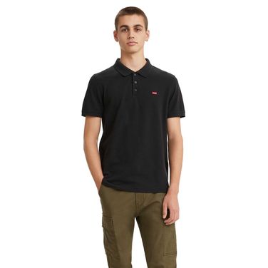 Camisa Polo Levi's® Housemark Preto Manga Curta