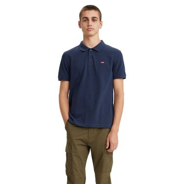 Camisa Polo Levi's® Housemark Azul Marinho Manga Curta