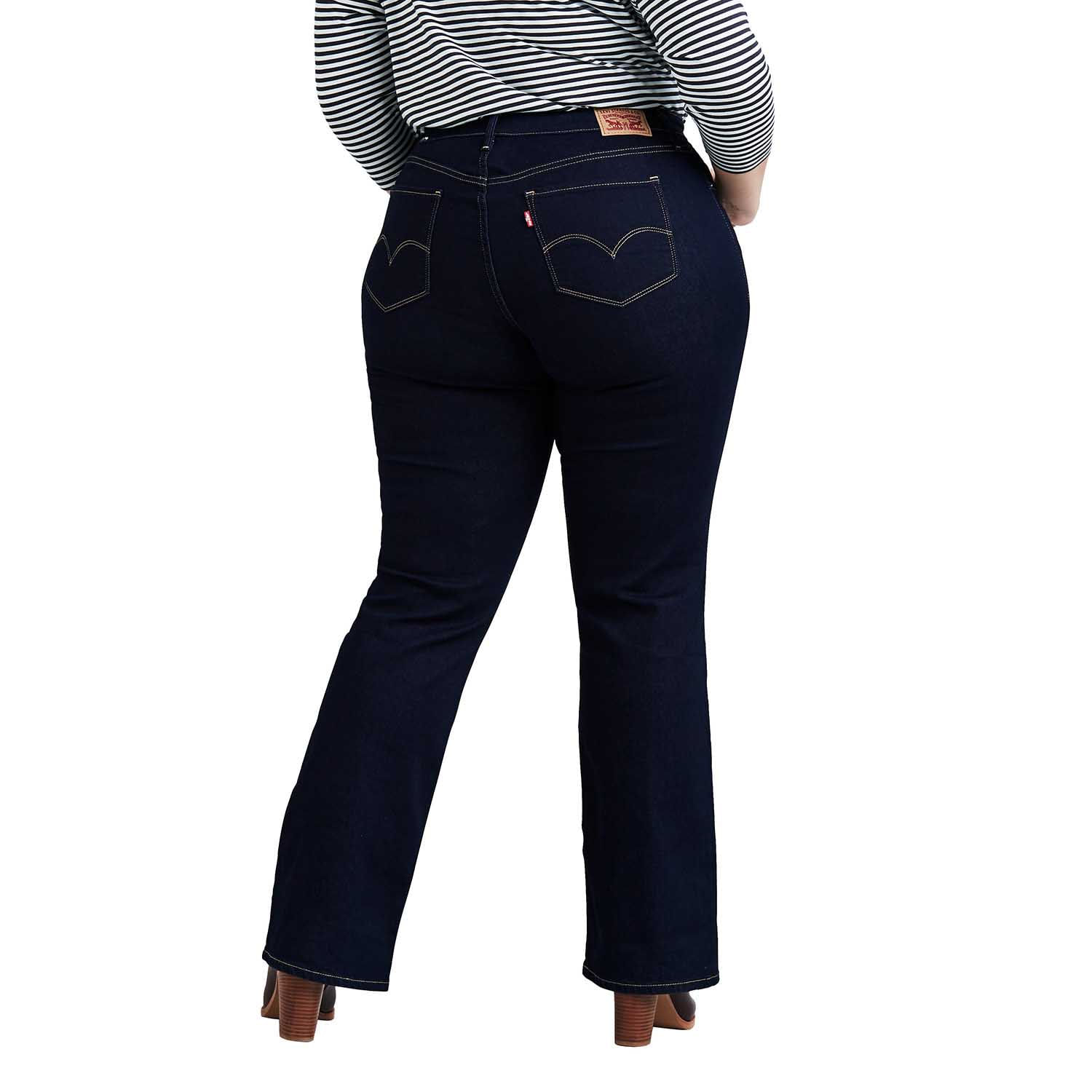 Calça Jeans Levi's® 315 Plus Size Shaping Boot Lavagem Escura