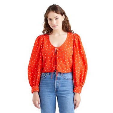 Blusa Levis Fawn Tie Blouse