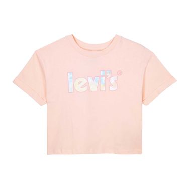 Camiseta Levi's® Poster Logo Rolled Sleeve Infantil