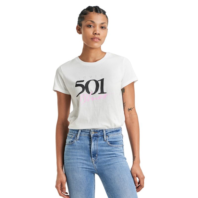 T shirt levis branca 2024 feminina