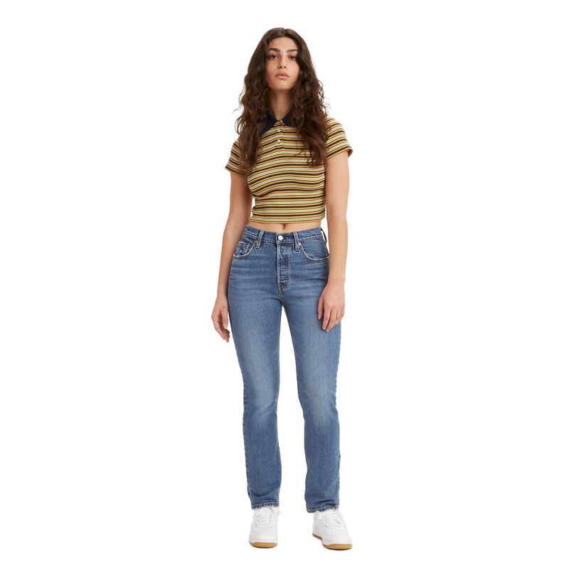 Calça Jeans Feminina Reta Levis