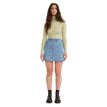 Saia Jeans Levis Notch A-Line Skirt