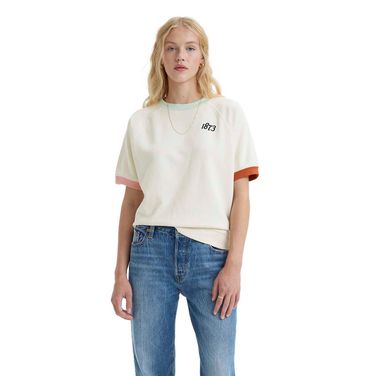 Blusa Levi's®  Graphic Off White Manga Curta