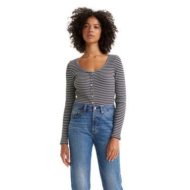 Blusa Levi's®  Britt Snap Listrada Manga Longa