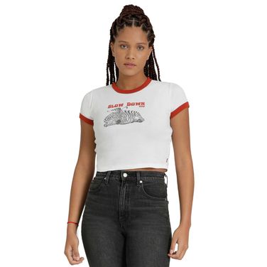 Camiseta Levi's®  Graphic Ringer Mini Tee