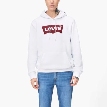 Moletom Levi’s com Capuz Graphic PO Hoodie T3 Branco