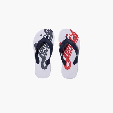 Chinelo Levi’s Buble Script Azul e branco