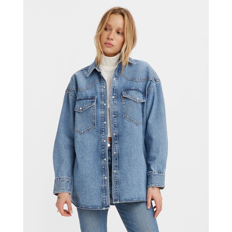 Levis camisa 2024 jeans feminina