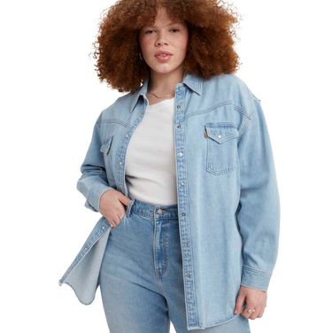 Camisa Jeans Levi's® Dorsey Western Plus Size Clara