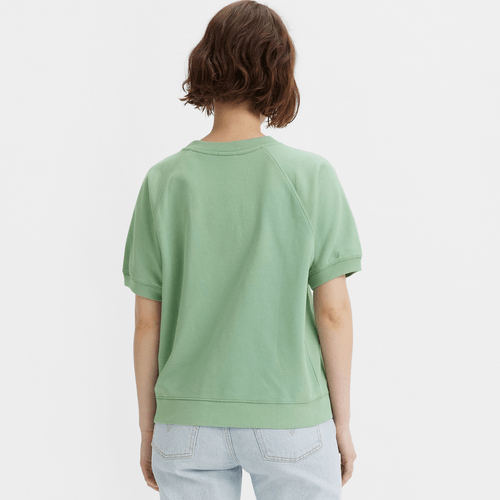 Blusa Moletom Levi's® Graphic Verde Manga Curta