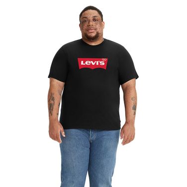 Camiseta Levi's®  Graphic Plus Size Preta Manga Curta