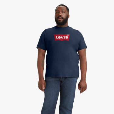 Camiseta Levi's® Big Graphic Clássica Manga Curta Azul Plus Size