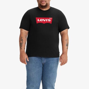 Camiseta Levi's® Big Graphic Clássica Manga Curta Preta Plus Size