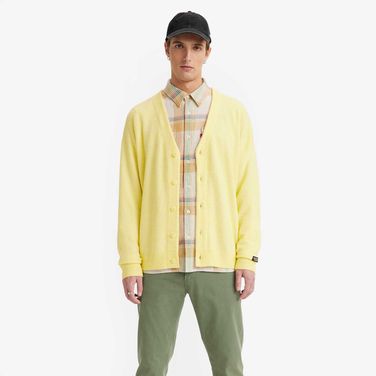 Cardigã Levi's Coit Boxy Masculino Amarelo