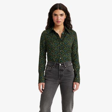 Camisa Levi's® Maeve Manga Longa Com Estampa Floral