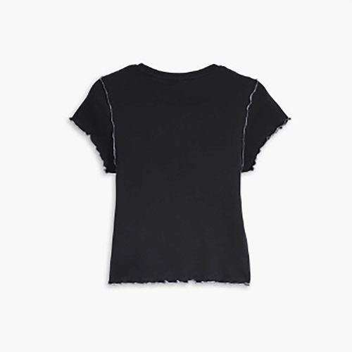 Blusa Levi’s Inside Out Seamed Manga Curta Preta