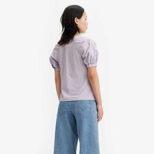 Blusa Levi’s Marta Raglan Manga Curta Roxa