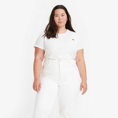 Camiseta Levi's® The Perfect Plus Size Manga Curta Branca