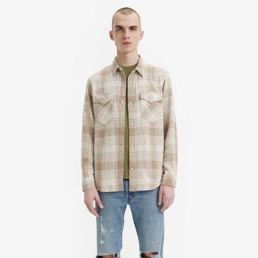 Camisa Levi's Relaxed Fit Western Manga Longa