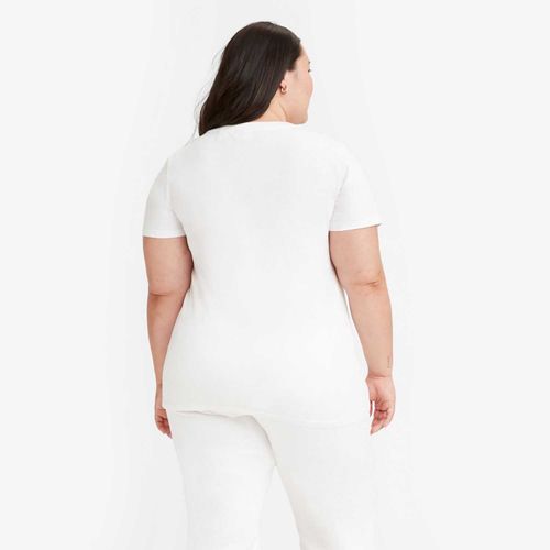Camiseta Levi's® The Perfect Plus Size Manga Curta Branca