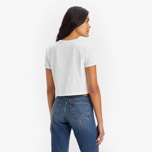 Camiseta Cropped Levi’s Graphic Homeroom Branca