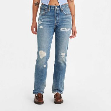 Calça Jeans Levi's® 501 Com Rasgos