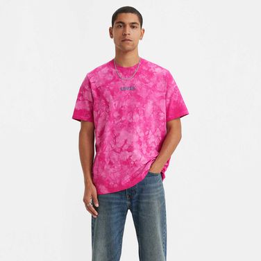 Camiseta Levi's® Relaxed Fit Manga Curta Rosa