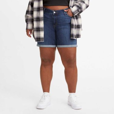 Short Levi's® Plus Size Lavagem Escura