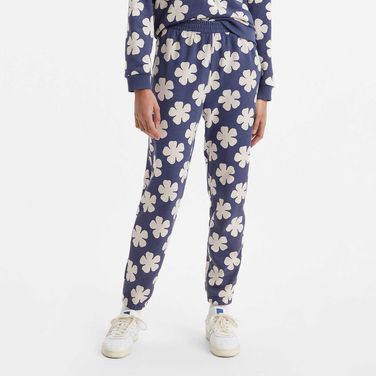 Calça Moletom Levi’s Everyday Roxa com Estampa Floral