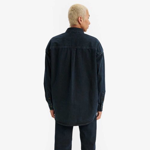 Camisa Jeans Levi's Wellthread Arrowood Manga Longa Lavagem Escura