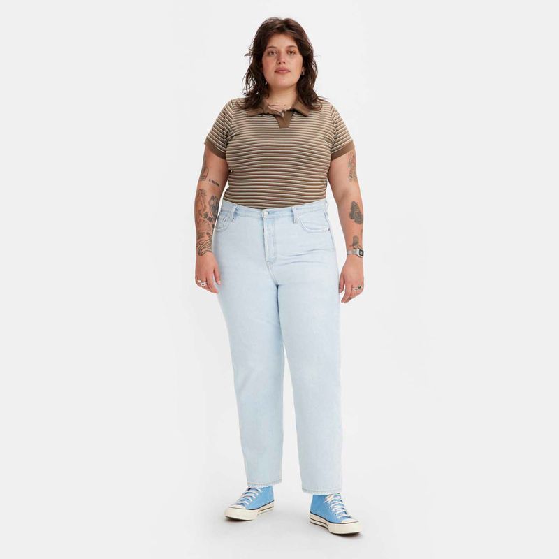 Camisa Plus Size Jeans Lavagem Escura