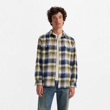 Camisa Levi's® Jackson Worker Manga Longa Listrada