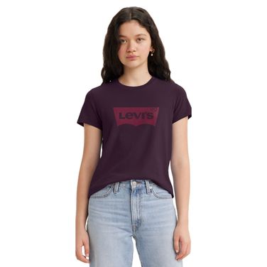 CAMISETA LEVI'S® THE PERFECT ROXA MANGA CURTA