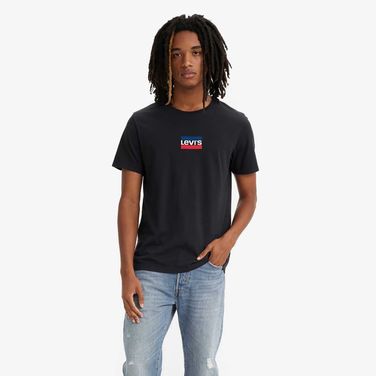 Camiseta Levi's® Graphic Crewneck Manga Curta Preta