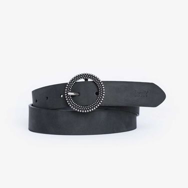 Cinto Levi's Feminino com Fivela Redonda Preto