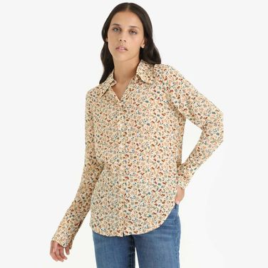 Camisa Levi's® Maeve Manga Longa Com Estampa Floral