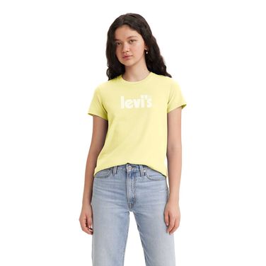 Camiseta Levi's® The Perfect Amarela Manga Curta