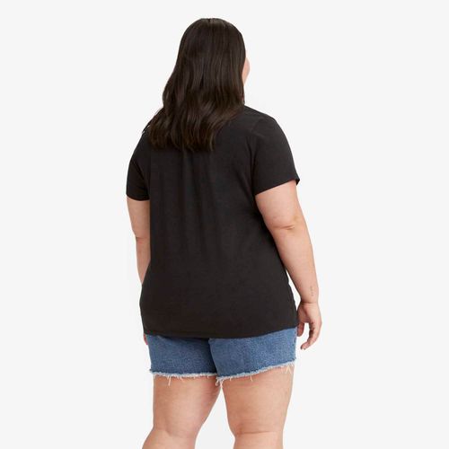 Camiseta Levi's® The Perfect Plus Size Manga Curta Preta