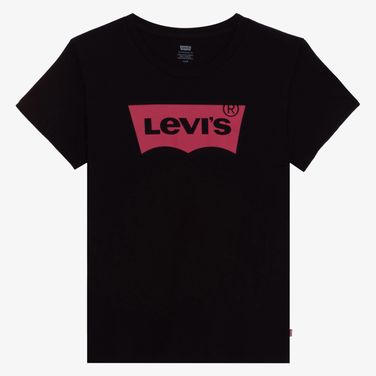 Camiseta Levi's® Slim Preta Manga Curta Gola Redonda