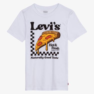 Camiseta Levi’s Infantil Pizza Logo Manga Curta