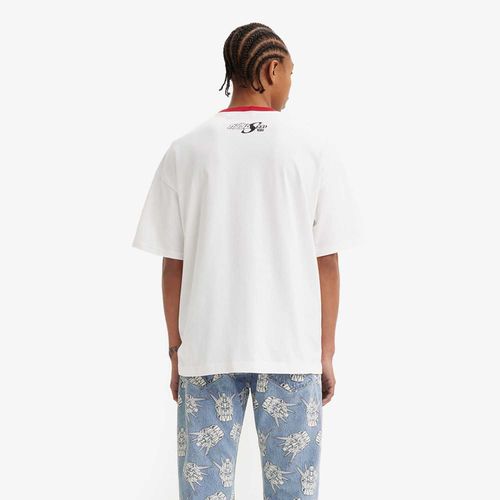 Camiseta Levi's Boxy Branca Manga Curta | Collab Gundam