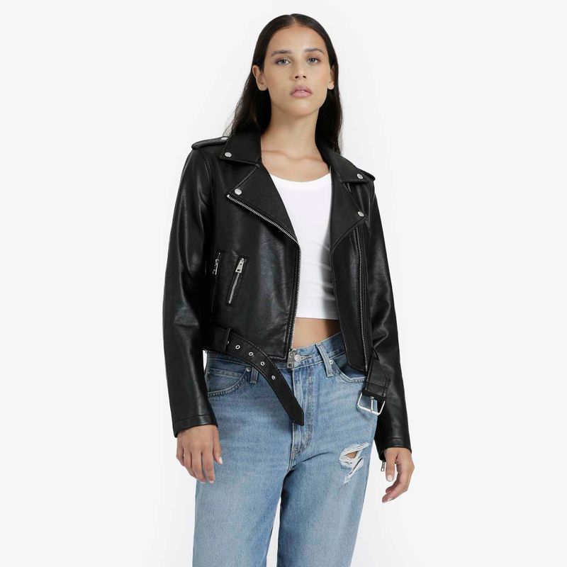 Jaqueta couro hot sale levis feminina