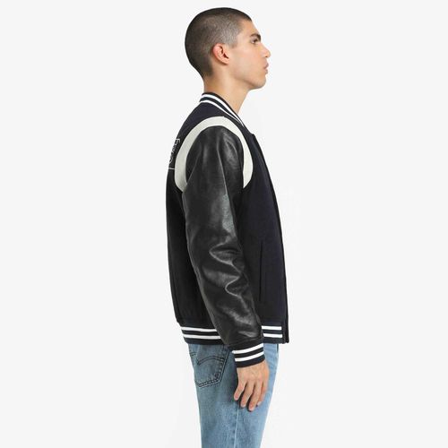 Jaqueta Levi's® Wool Blend College Couro Sintético Preta