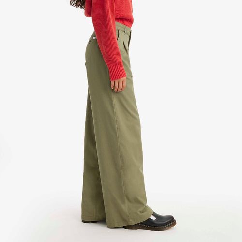 Calça Levi's Pleated Widleg Trouser Verde