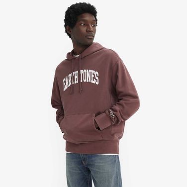 Moletom Levi's® Authentic Graphic Hoodie Vinho com Capuz