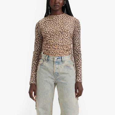 Blusa Levi's Jewel Mesh Top Bege